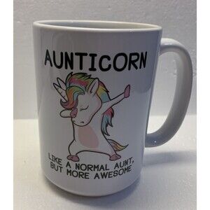 AUNTICORN Coffee Tea Mug   Like A Normal Aunt But More Awesome Coffee Mug  Funny